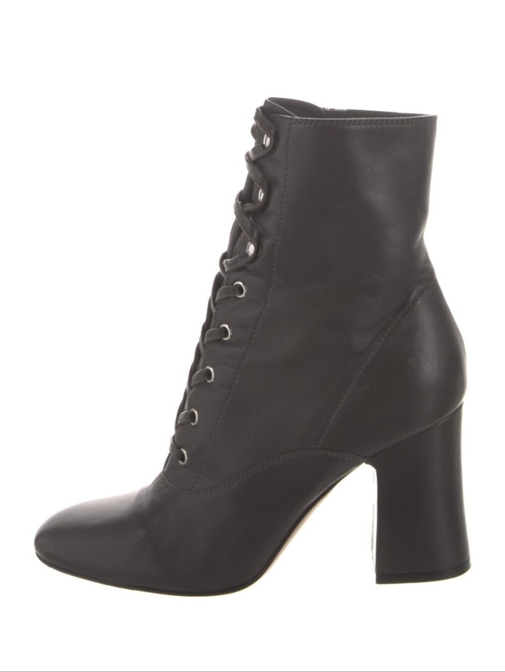 Gianvito Rossi Black Lace-Up Block Heel Ankle Boots